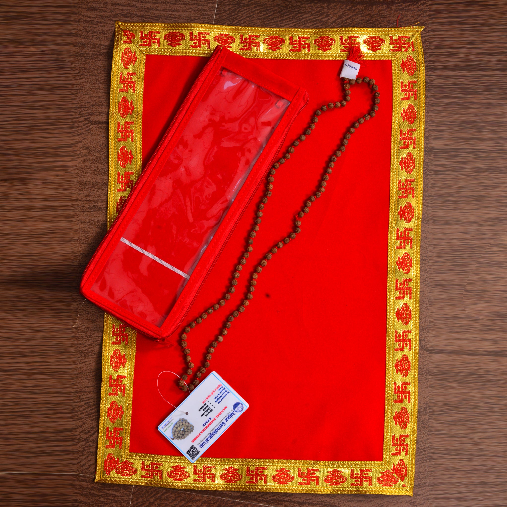 Rudraksha Mala (5 Mukhi) – Sacred Beads for Spiritual Growth & Inner Peace - Moksha Mandir