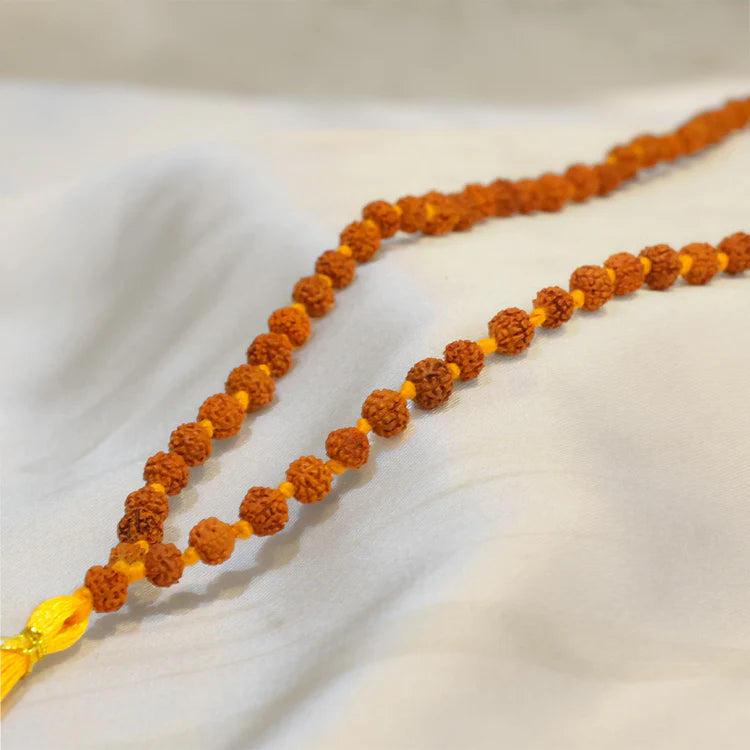 Panchamuki Rudraksha mala 108 beads - Moksha Mandir